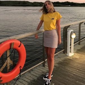 Lisa Says Gah Purple Mini Skirt